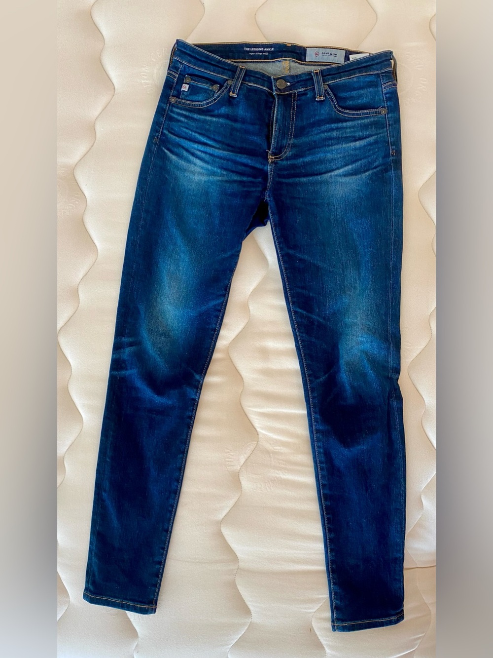 AG Adriano Goldschmied Women's Skinny Jeans in Dark Blue Wash
